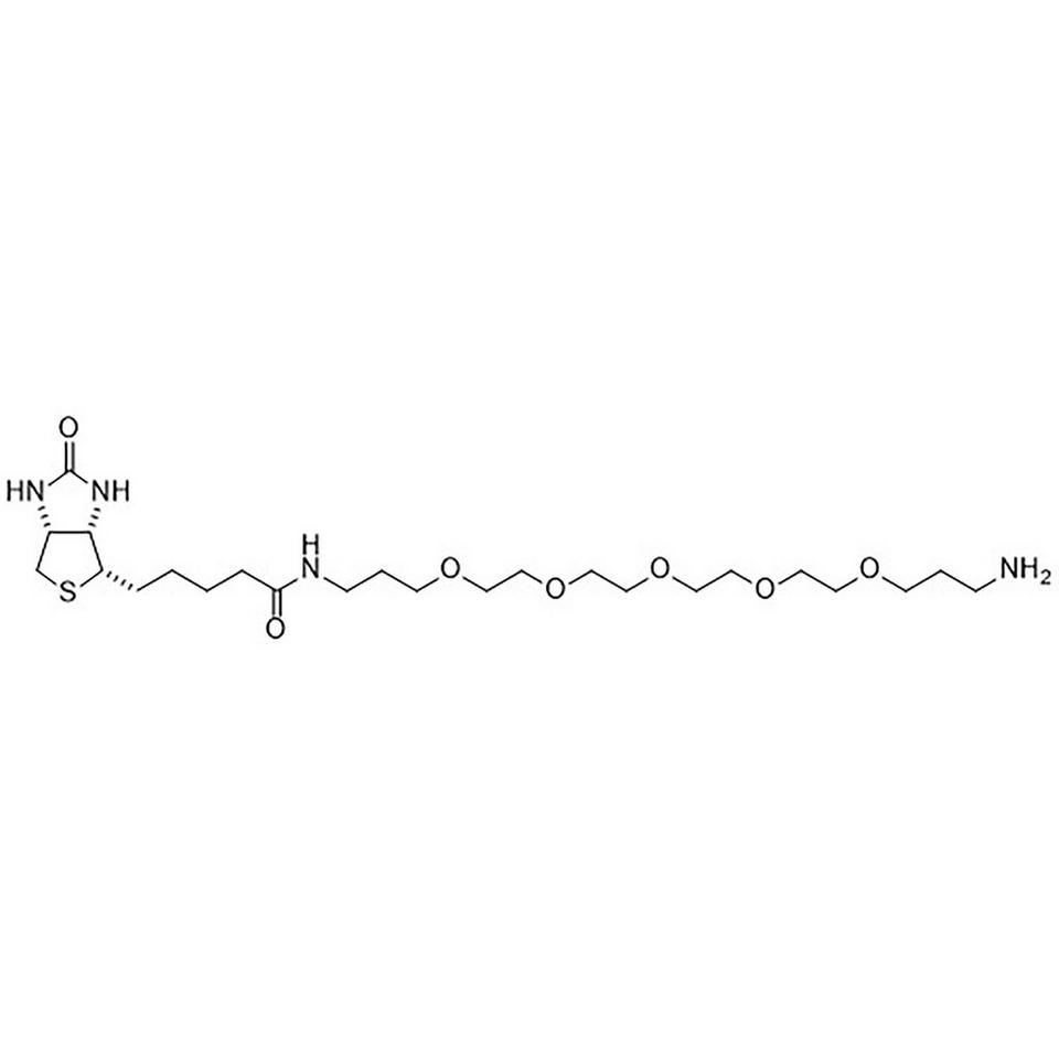 N1-D-(+)-Biotinyl-1,19-diamino-4,7,10,13,16-pentaoxanonadecane, 50 mg, Glass Screw-Top